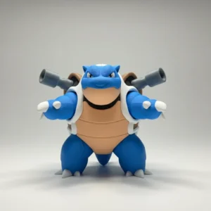 Blastoise 3D Printed Action Figure - Premium Gaming Collectible