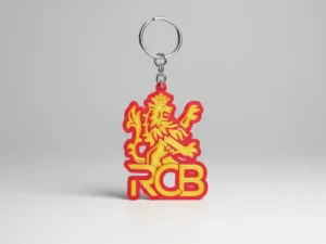 RCB Roaring Lion Premium 3D Printed Keychain