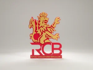 Royal Challengers Bengaluru 3D Printed Lion Crest - Ee Sala Cup Namde Edition